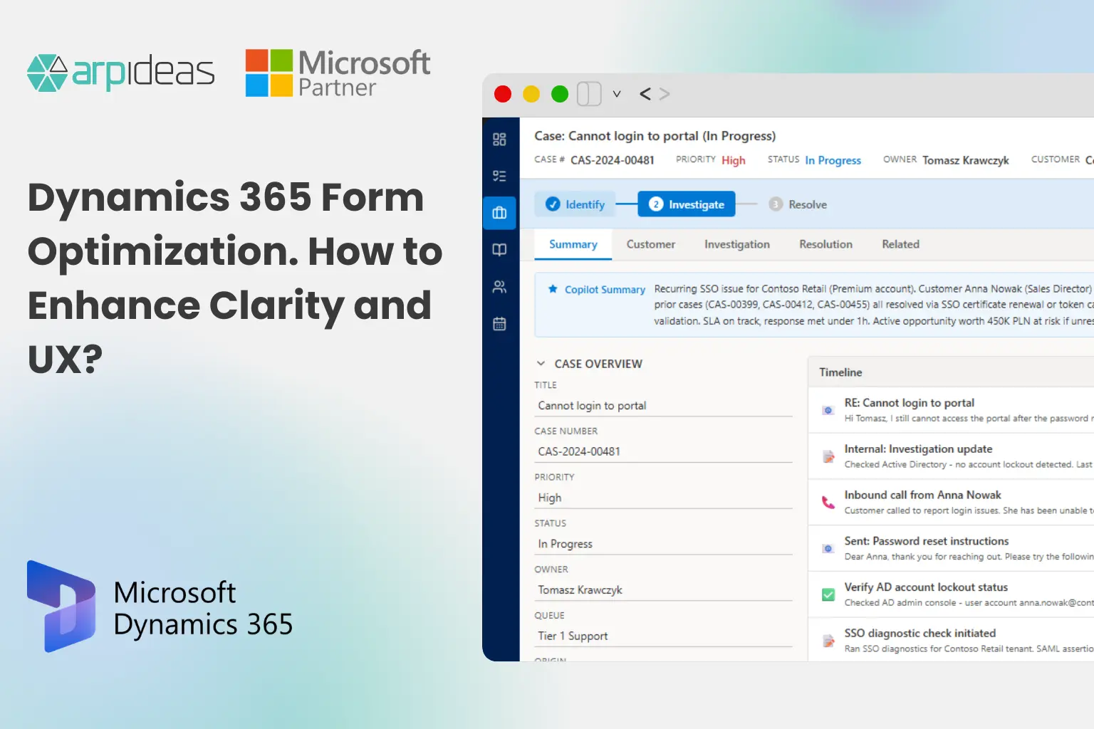 Dynamics 365 Form Optimization: UX & Performance Tips