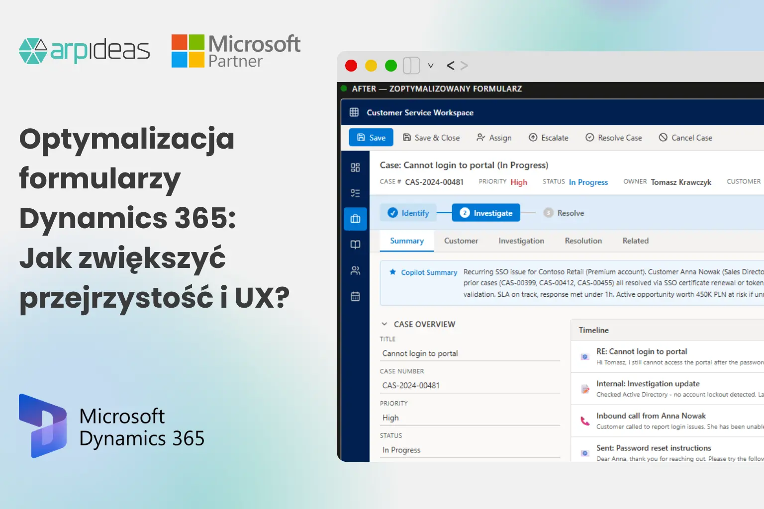 Optymalizacja formularzy Dynamics 365 – Lepszy UX CRM