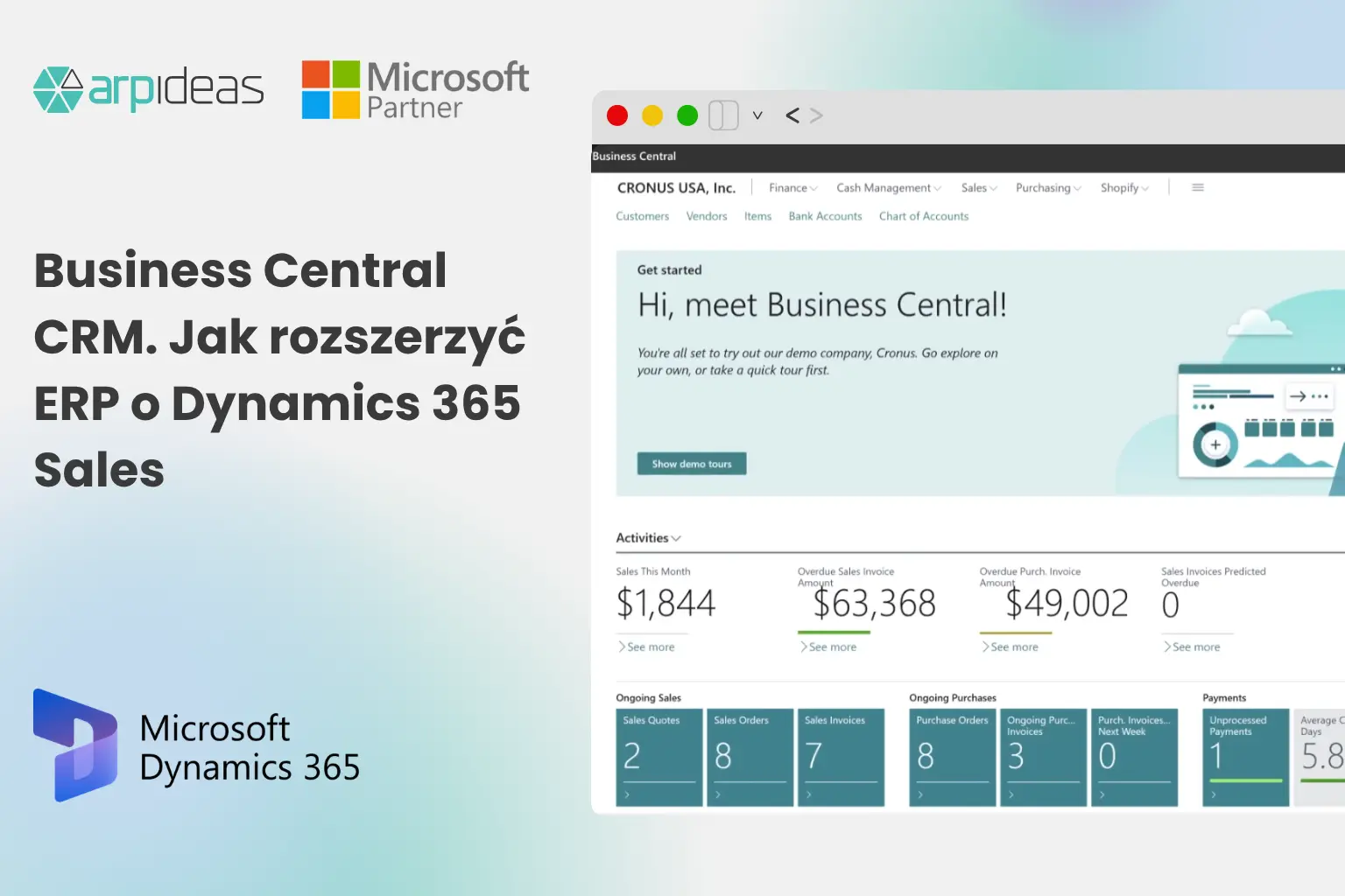 Business Central CRM. Jak rozszerzyć ERP o Dynamics 365 Sales 